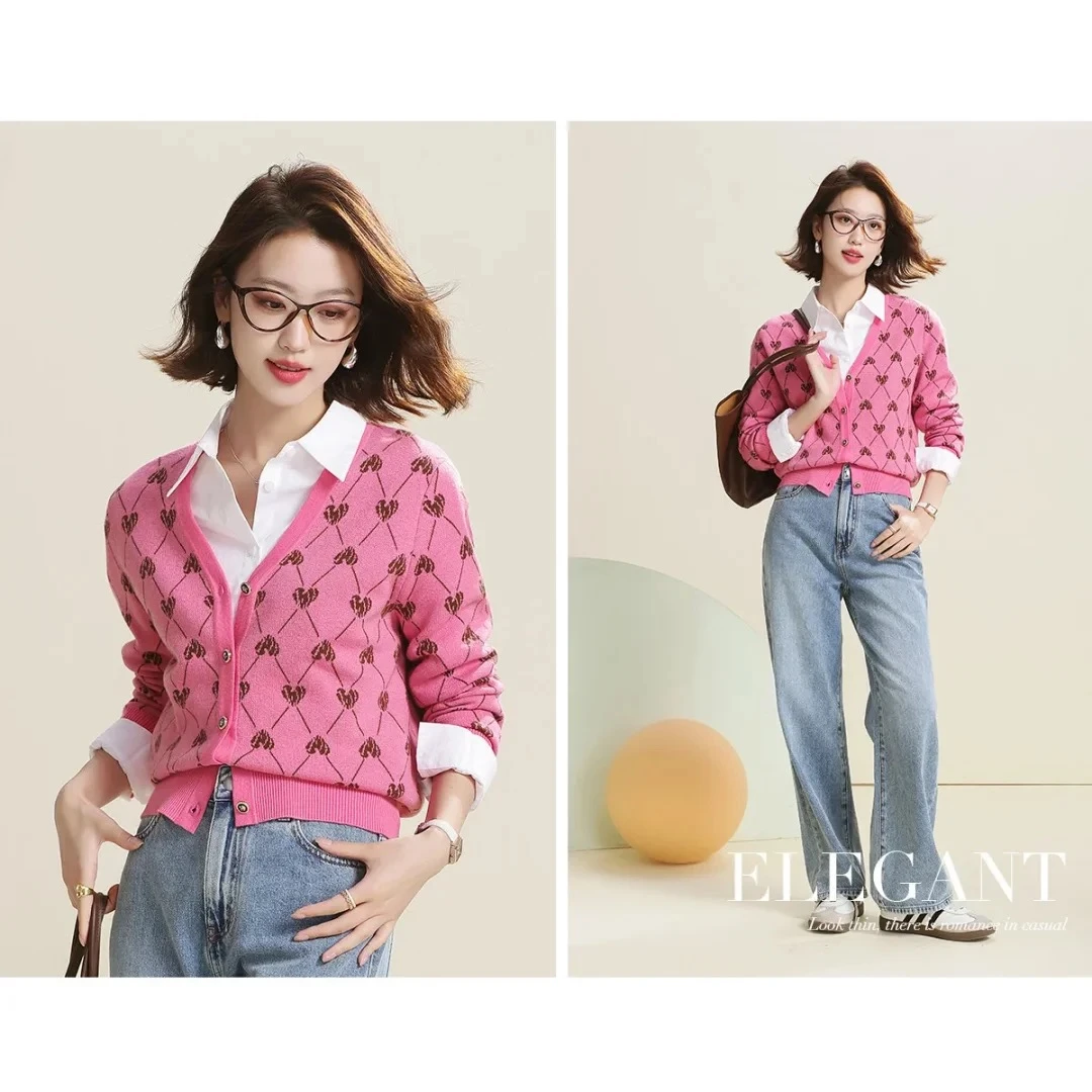 100%绵羊毛女式羊毛衫24DAK1061