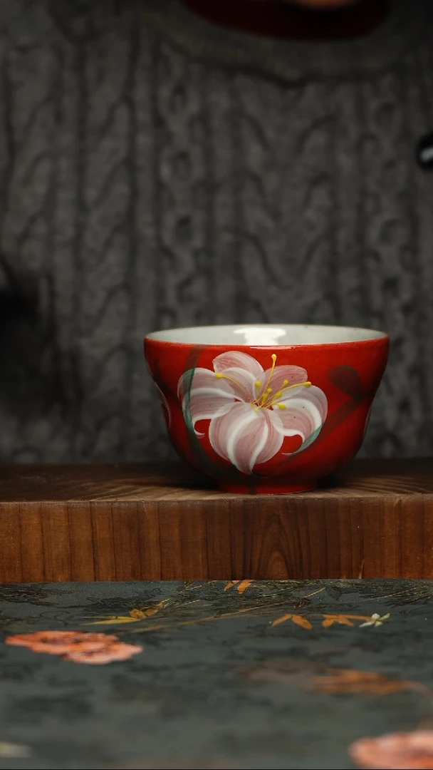 瓷片釉下彩手工手绘同款陶器