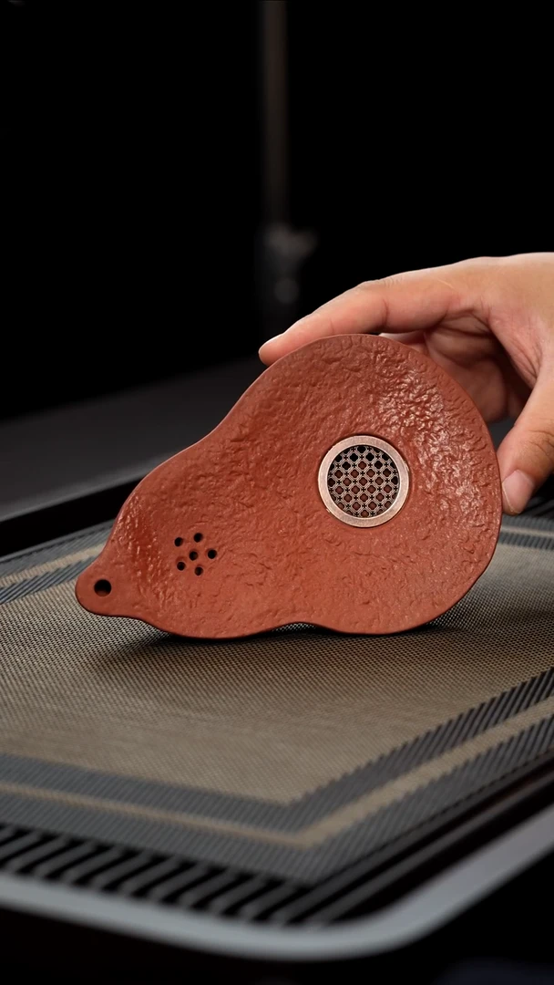 茶壶紫砂宜兴紫砂葫芦形壶承1