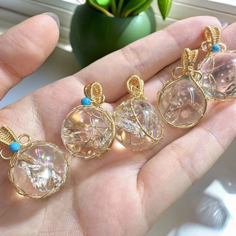 【天然白阿塞吊坠】时尚百搭女款吊坠（B212）