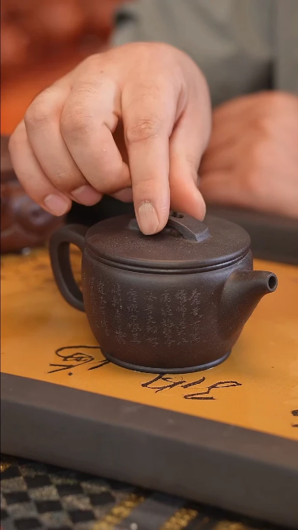 茶壶紫砂原矿手工制作雕刻随机