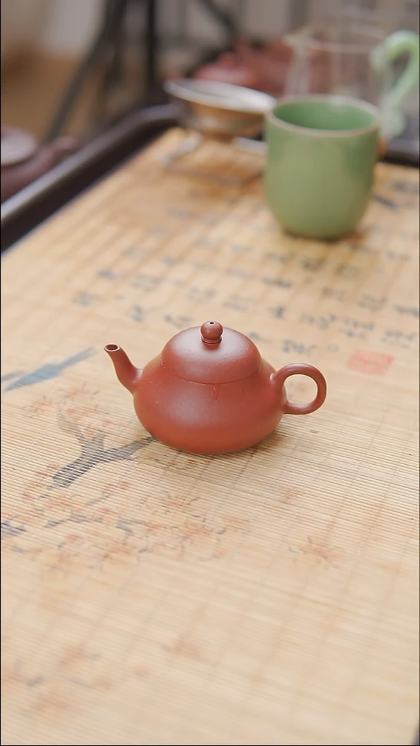 茶壶紫砂朱泥  半手工  君德壶