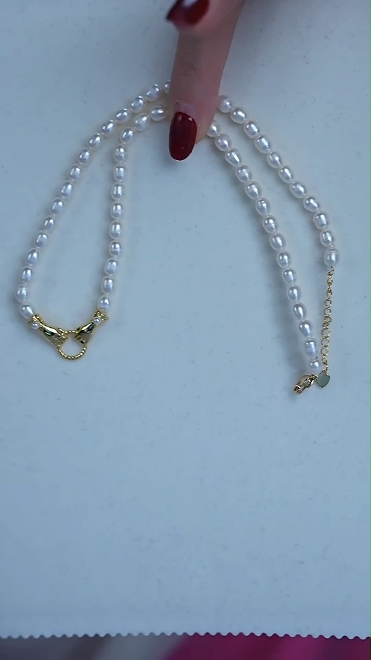 【闪购商品】淡水珍珠项链合金5-6mm（年末福利）
