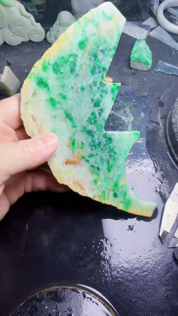 未镶嵌挂件翡翠流***头天然翡翠105