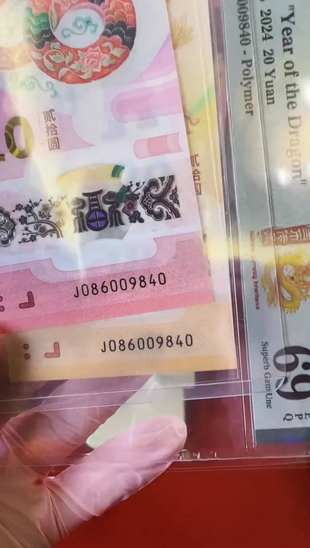 【闪购商品】塑料2025龙蛇钞全同号086009840裸