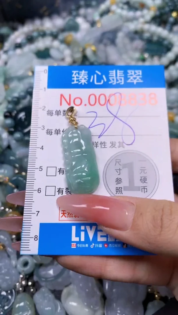 【闪购商品】翡翠颈饰未镶嵌含绳0008838