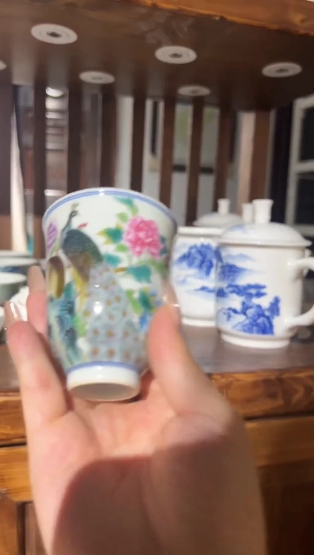 瓷片景德镇瓷器茶器茶杯