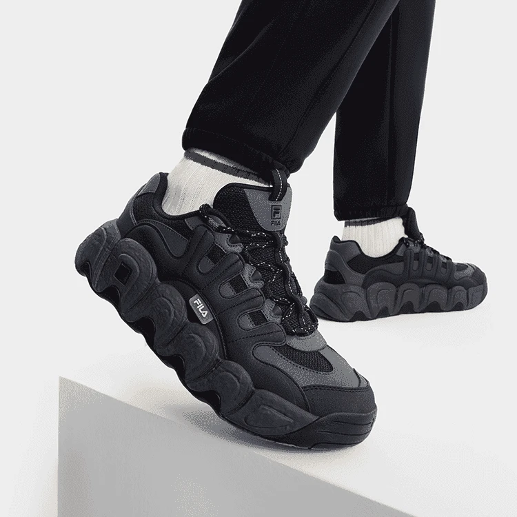 面包鞋男鞋【雅丹风】可颂鞋复古女鞋老爹鞋F52M541189F