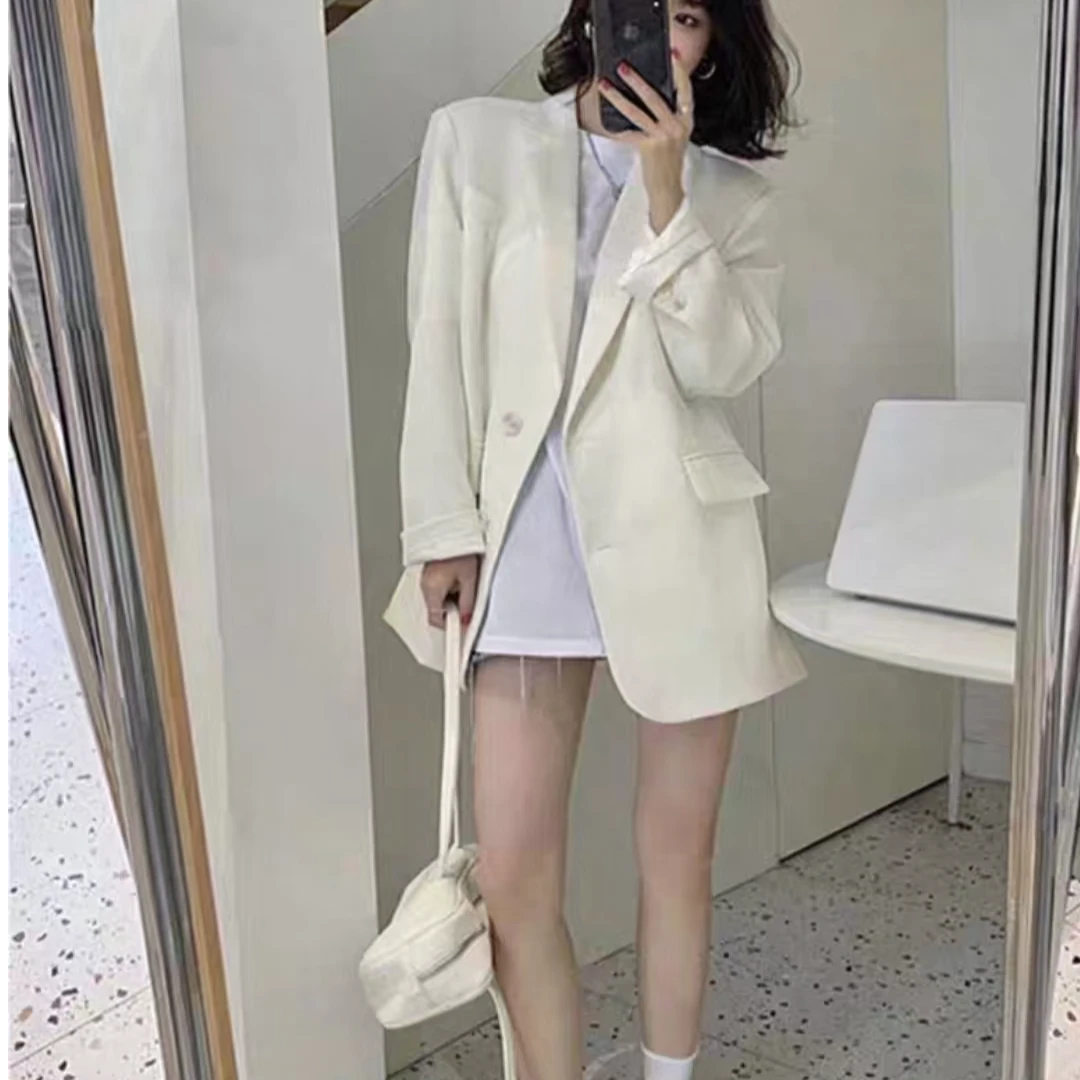高级感西装定制外套女2025新款韩版宽松气质休闲百搭显瘦设计感
