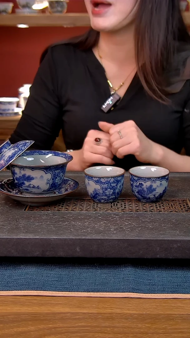 简装家用款3件套 老陶泥开片纹陶瓷茶具