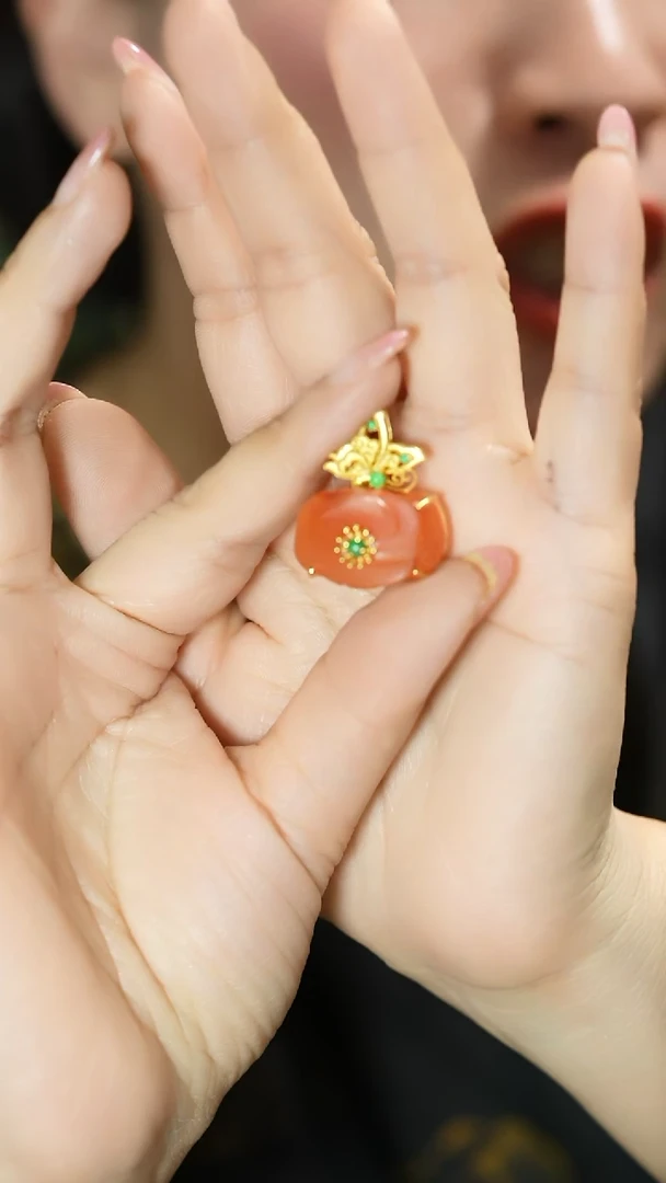 【闪购商品】玛瑙/玉髓吊坠银S925镶嵌吊坠 送别针