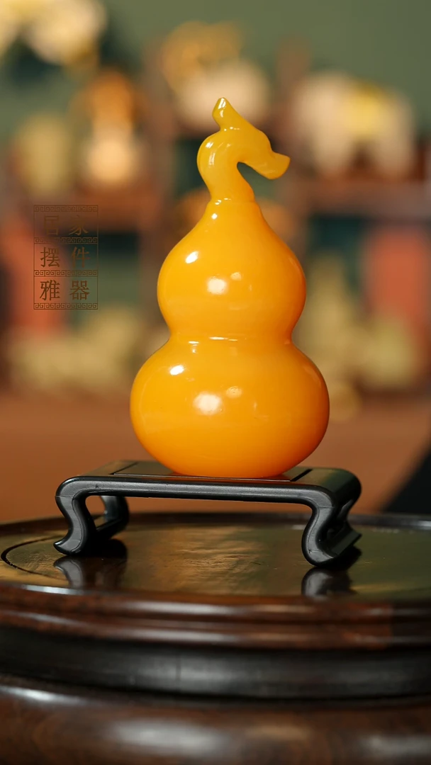 玉《龙头葫芦》摆件