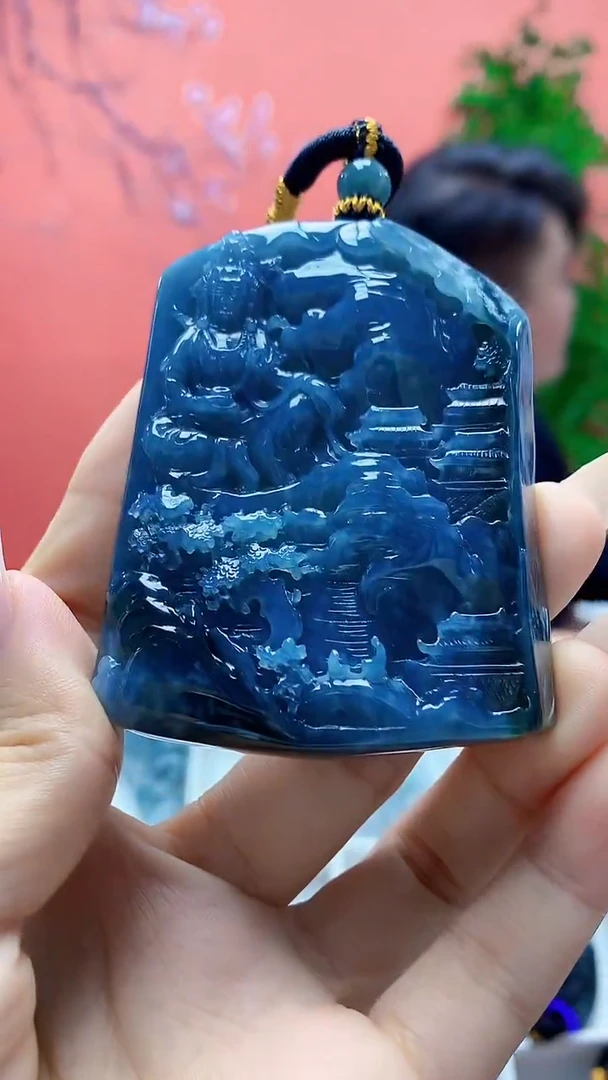 未镶嵌定制翡翠5060ty-毛货挂件170