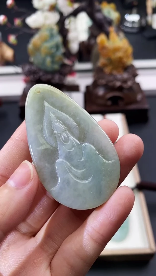 颈饰未镶嵌翡翠天然缅甸A货翡翠