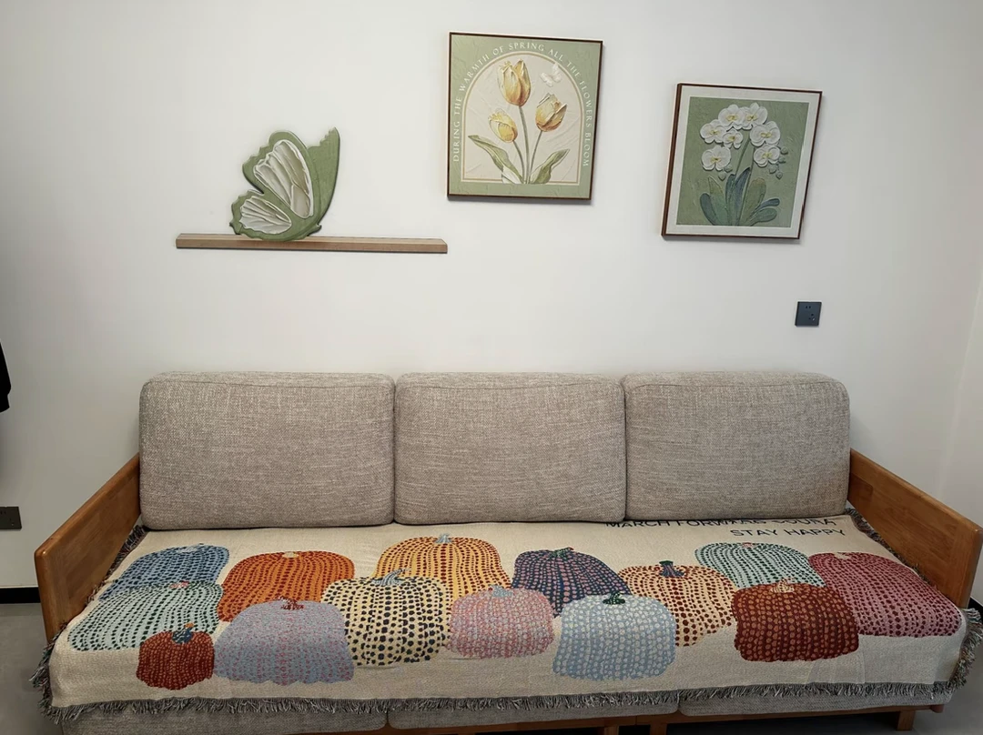 【多彩南瓜】四人90*330新款高端沙发巾家用沙发垫沙发盖布