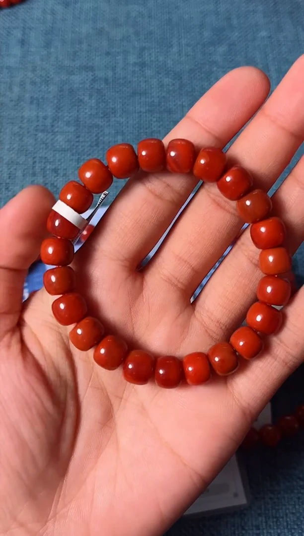 未镶嵌手串南红玛瑙颜*赖A07凉山瓦西料单圈