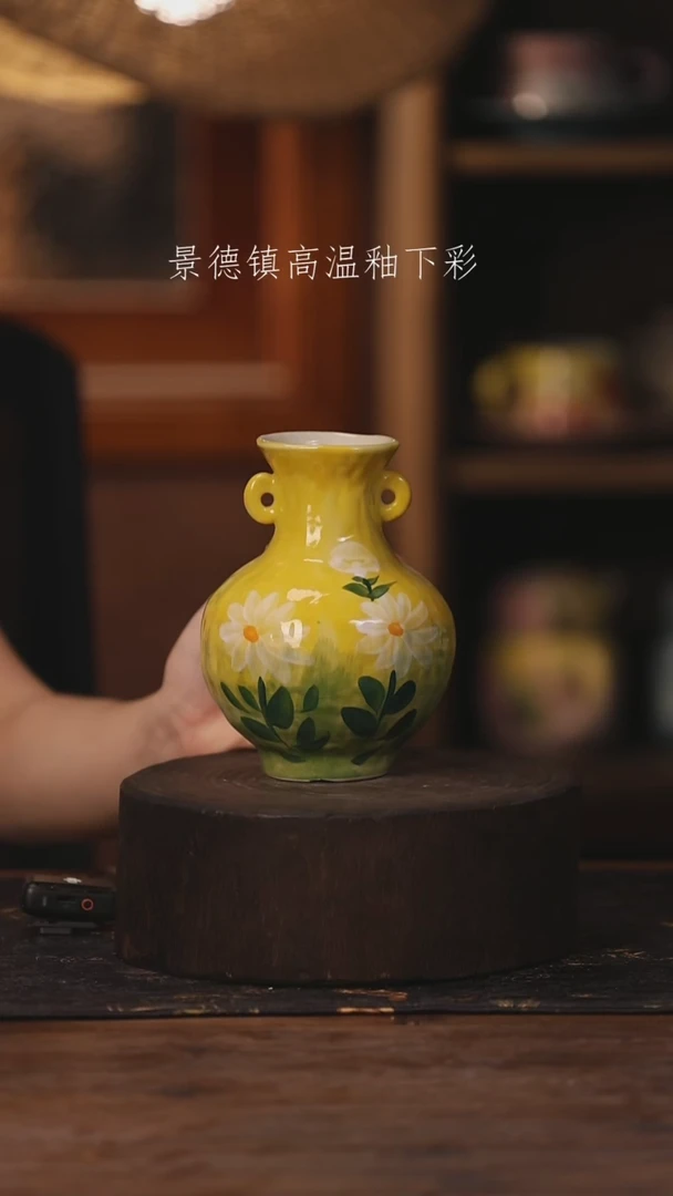 陶瓷景德镇高温釉下手绘陶瓷611