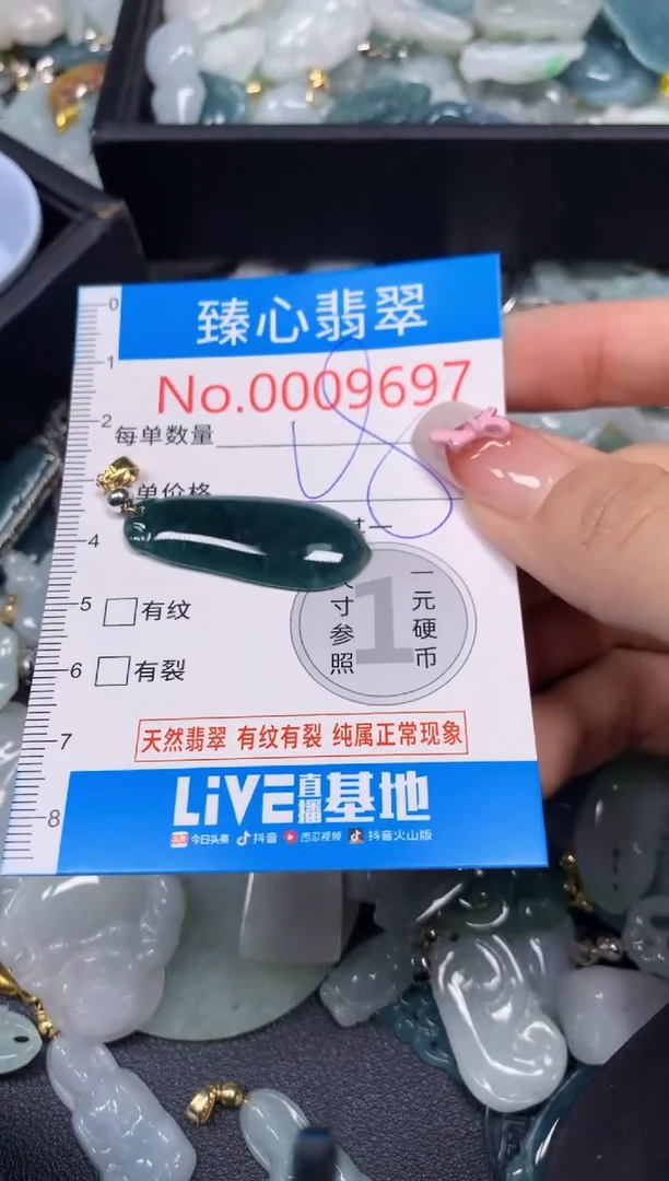 【闪购商品】翡翠颈饰未镶嵌含绳0009697