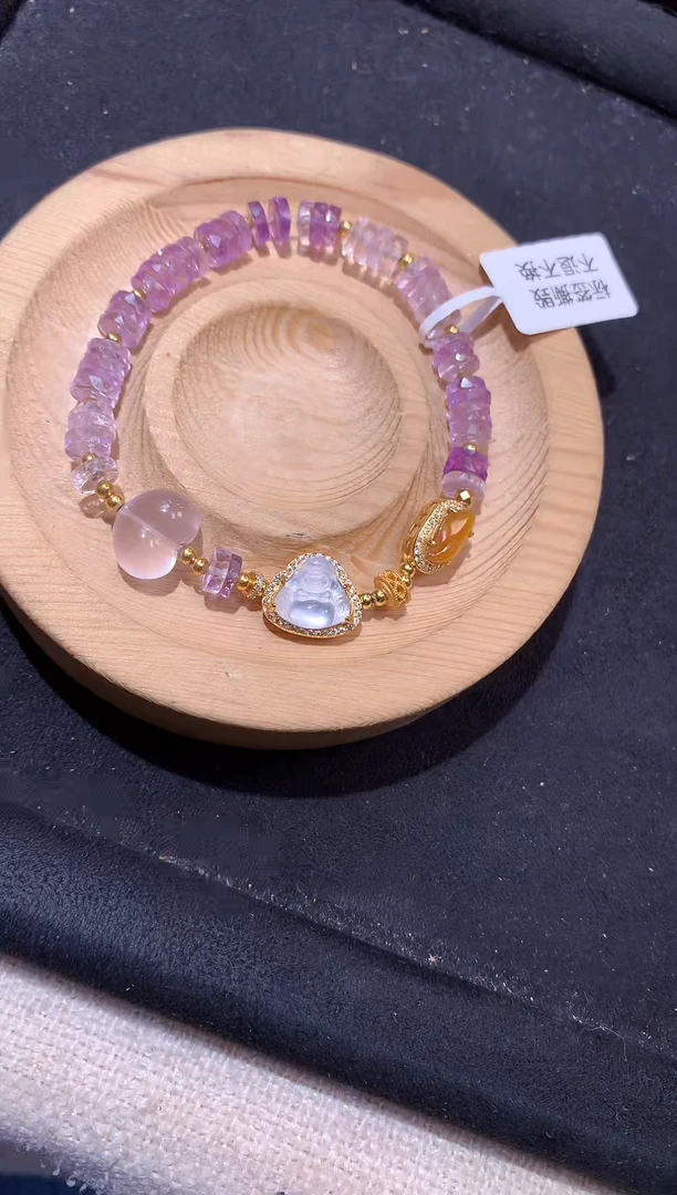 银S925镶嵌手串翡翠手串