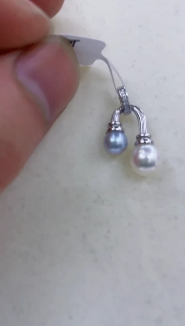 颈饰银S925镶嵌海水珍珠