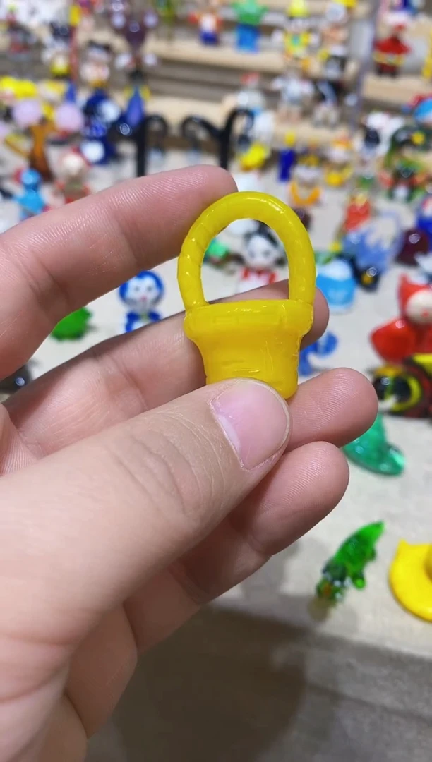 【闪购商品】琉璃手工艺品黄色篮子