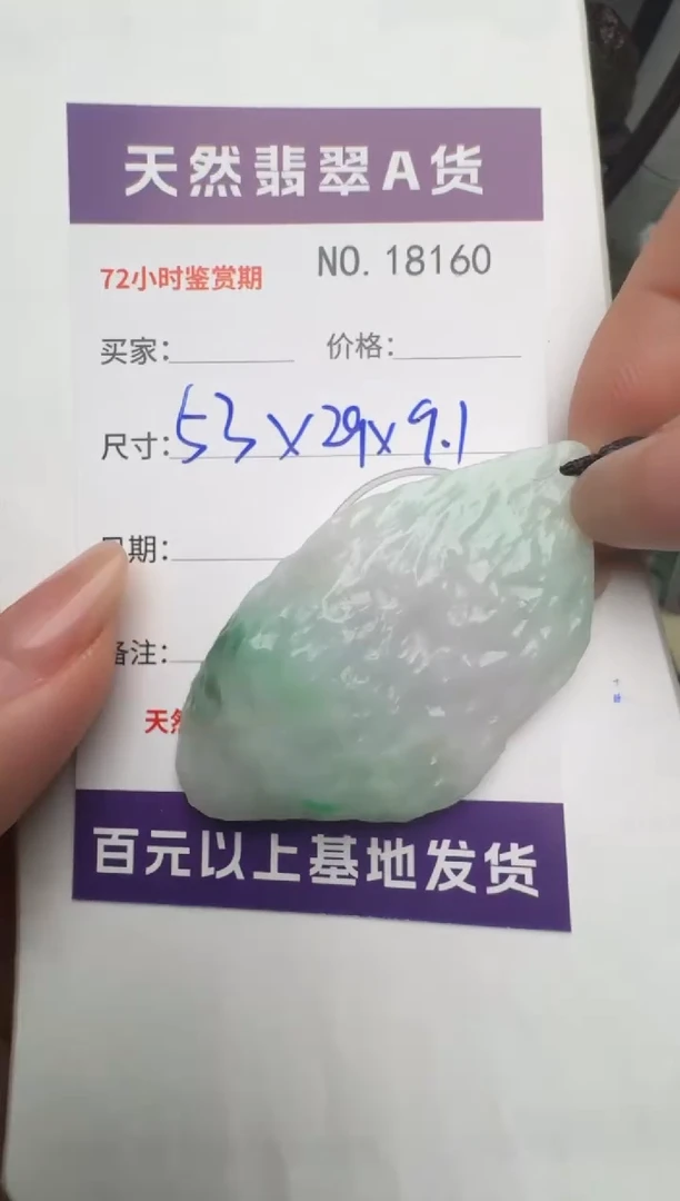 【闪购商品】翡翠颈饰未镶嵌原石18160
