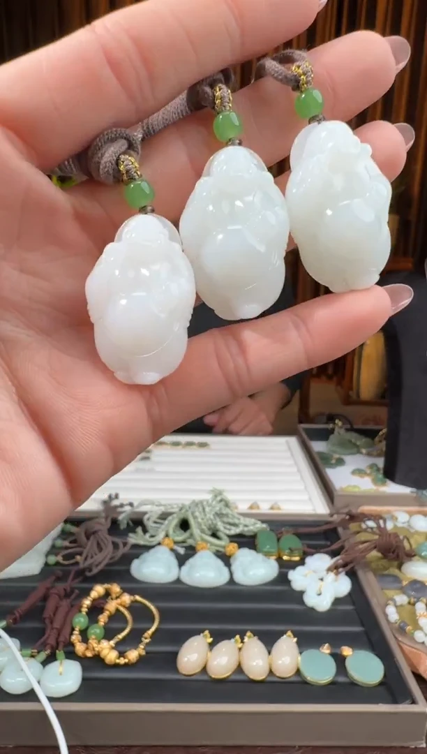 颈饰未镶嵌和田玉43恒铂11.22多样性拍一发一