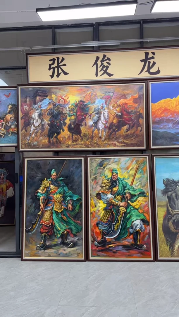 油画宿****司【张俊龙】梅里雪山办公室客厅茶室客厅挂画油画版画