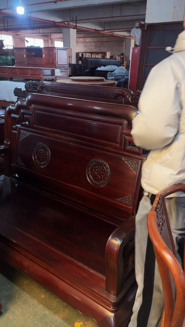 【闪购商品】黑酸枝木类成套家具国色双人位