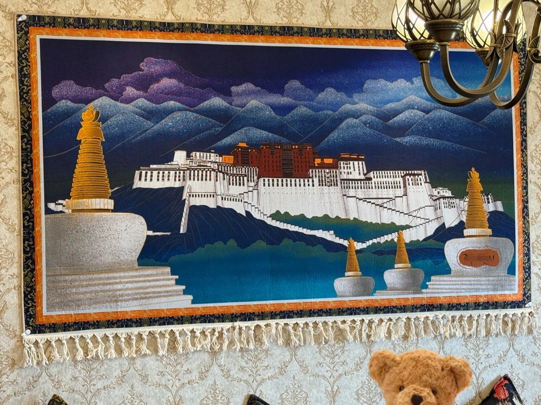 【西藏包邮】1*1.8米民族风装饰背景布藏式挂画墙布挂毯新款