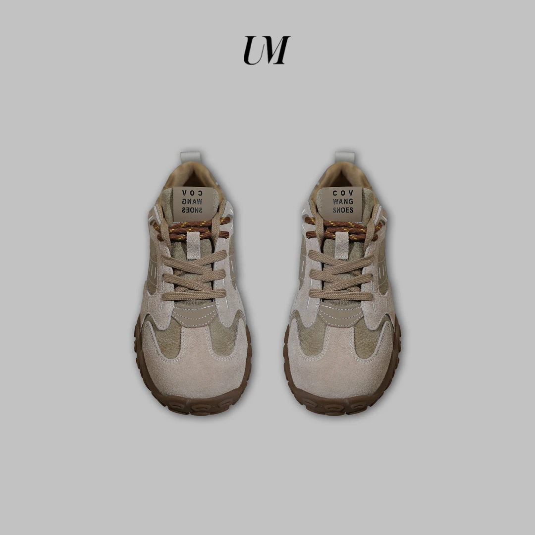 【U.M】真皮德训鞋拼色运动休闲阿甘鞋