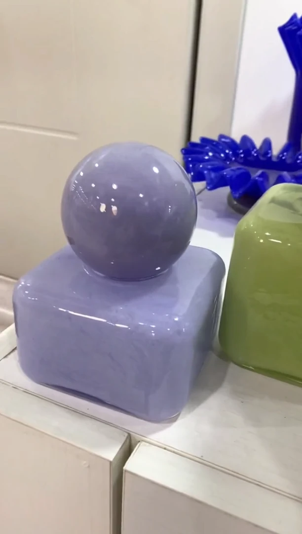 【闪购商品】琉璃慕忆家花瓶扁