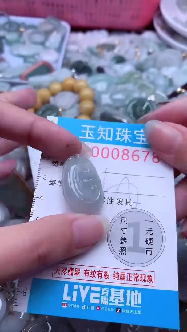 翡翠未镶嵌吊坠(不含链)8678