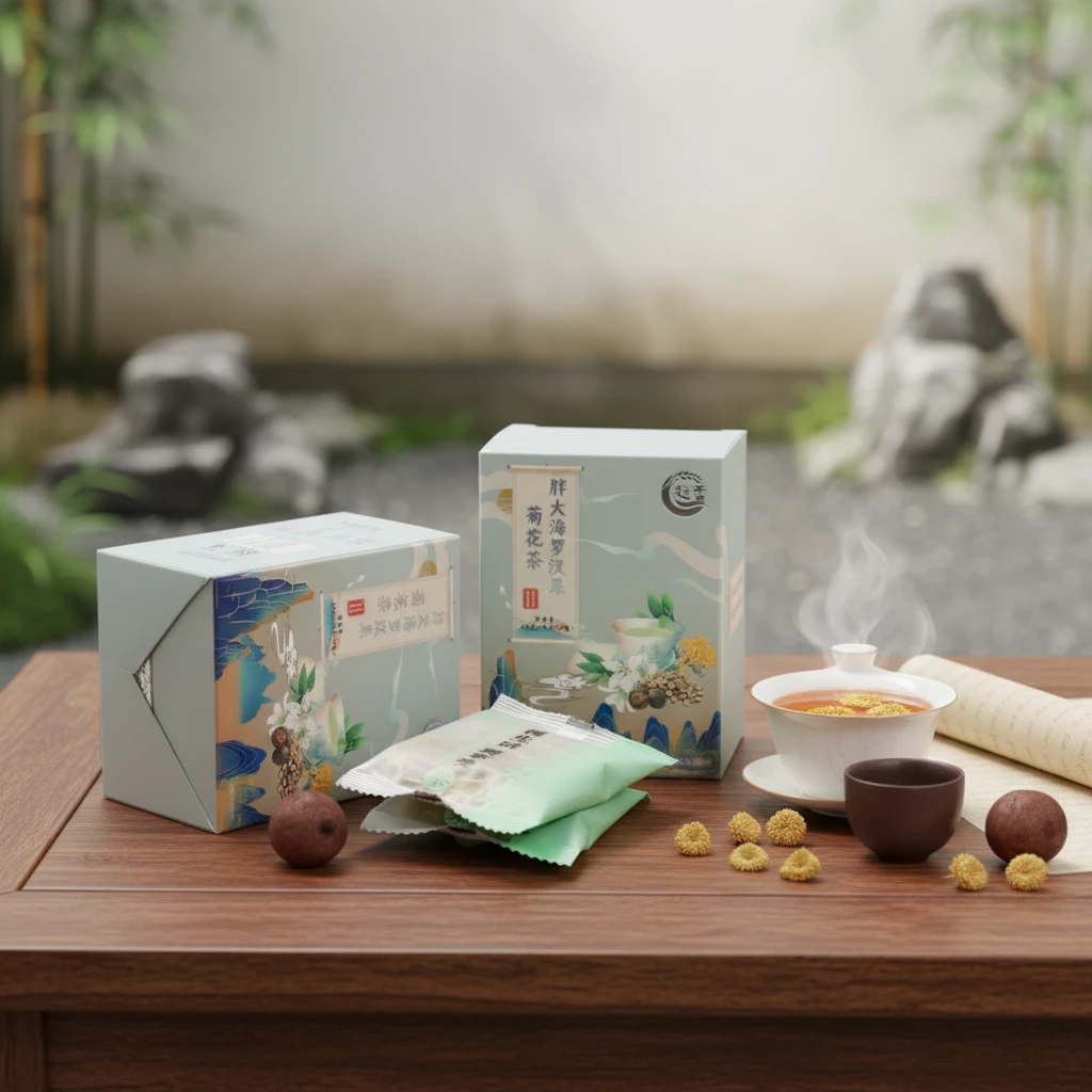 赵雪花茶】人参五宝茶 熬夜茶 四宝茶 胖大海罗汉果茶 5包小盒装