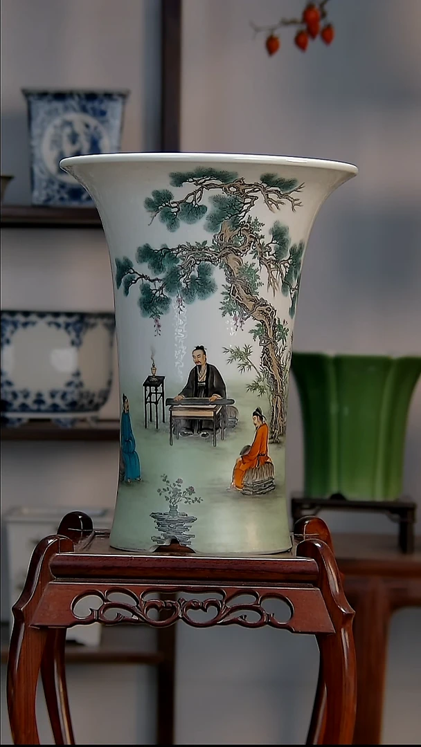 景德镇陶瓷手工花盆