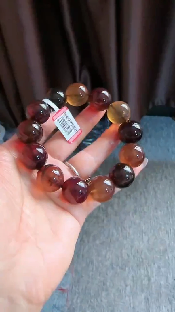 【闪购商品】琥珀手链未镶嵌规格18多宝手串#51