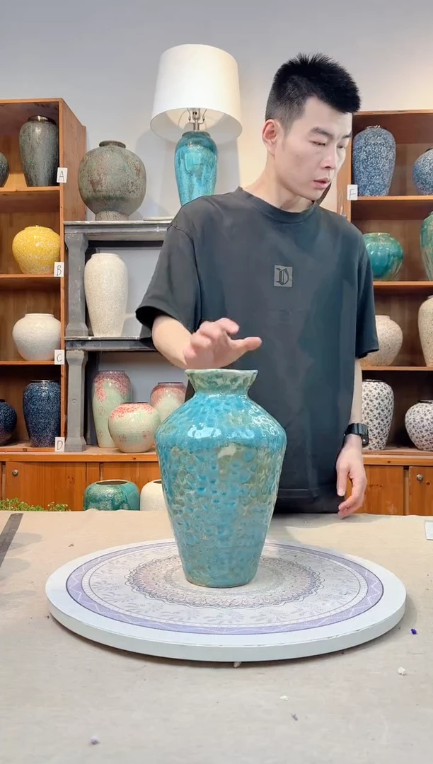 瓶陶瓷花瓶  新品 彩陶 大号 正品
