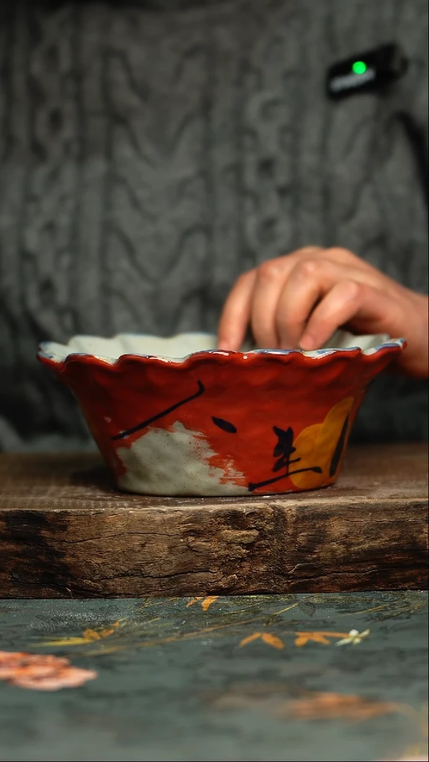 【闪购商品】杯釉下彩手工手绘同款陶器