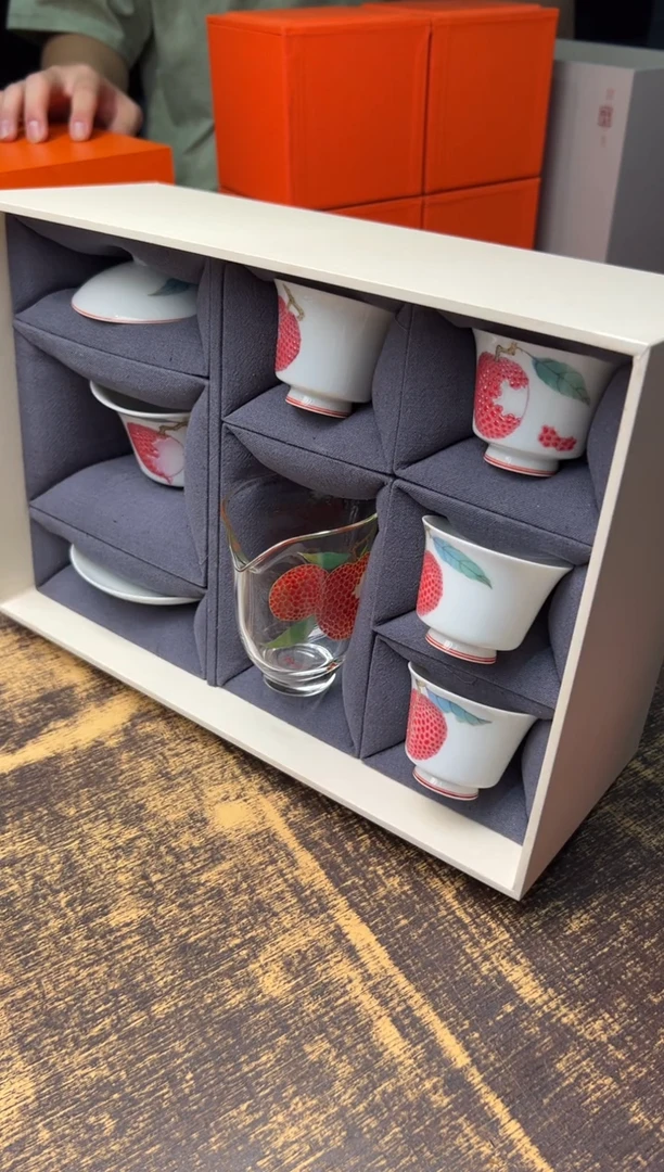 百**偷（预售）青衿堂 珐琅彩荔枝套组、