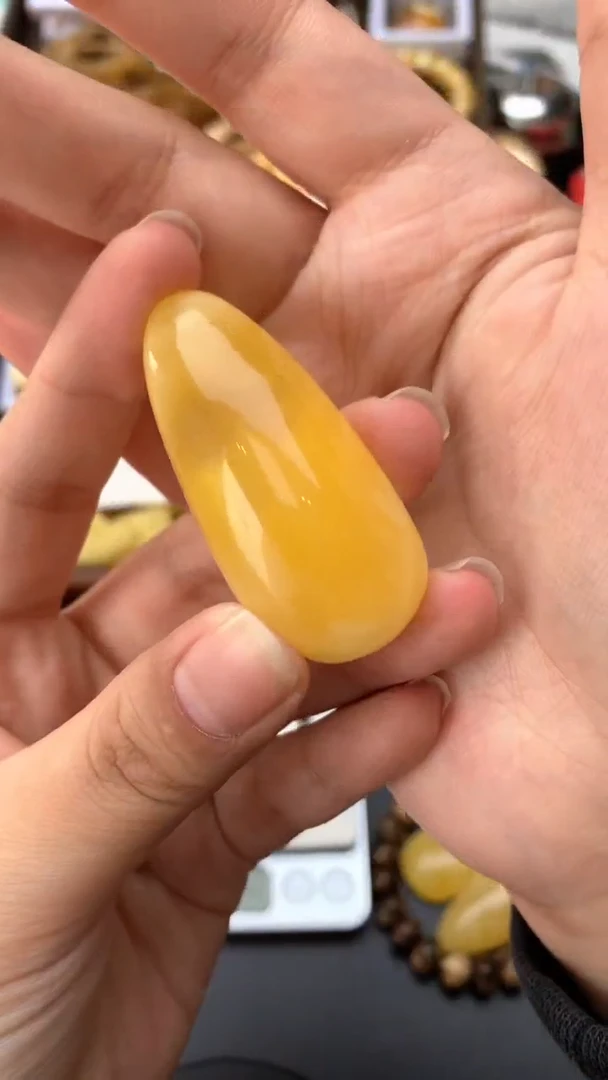 【闪购商品】琥珀珠宝奇石未镶嵌080琥珀蜜蜡 花粉小坑