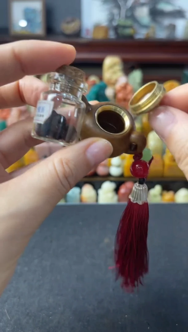 寿山石印石编号编号壶+香珠