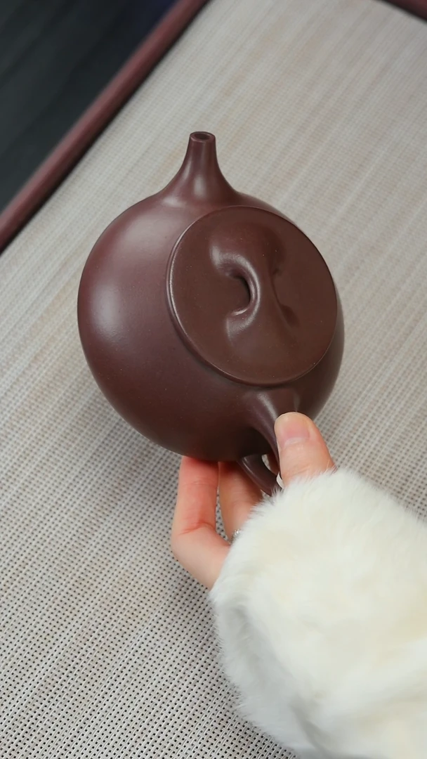 【闪购商品】紫砂茶壶紫泥 景舟石瓢260cc