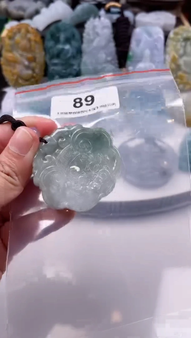 【闪购商品】翡翠颈饰未镶嵌天然缅甸A货翡翠89