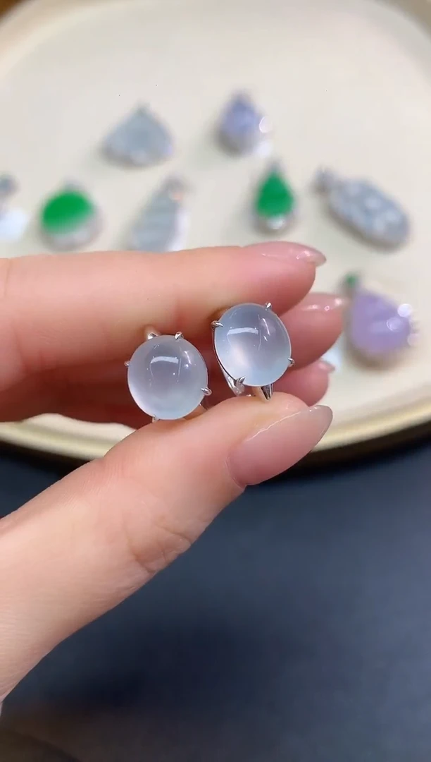 18K金镶嵌翡翠耳饰耳饰A3|13800