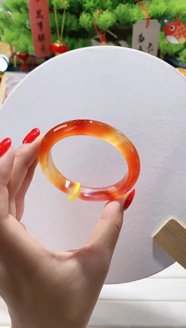 【闪购商品】玛瑙/玉髓手镯未镶嵌37-55.4