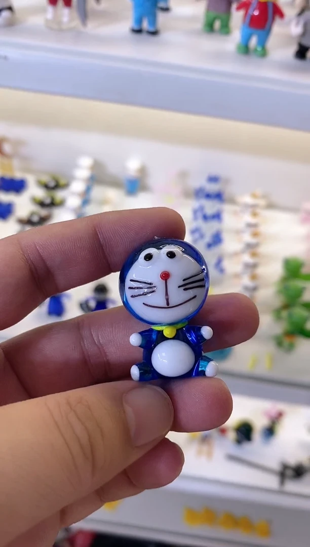 手工艺品琉璃坑*出机器猫