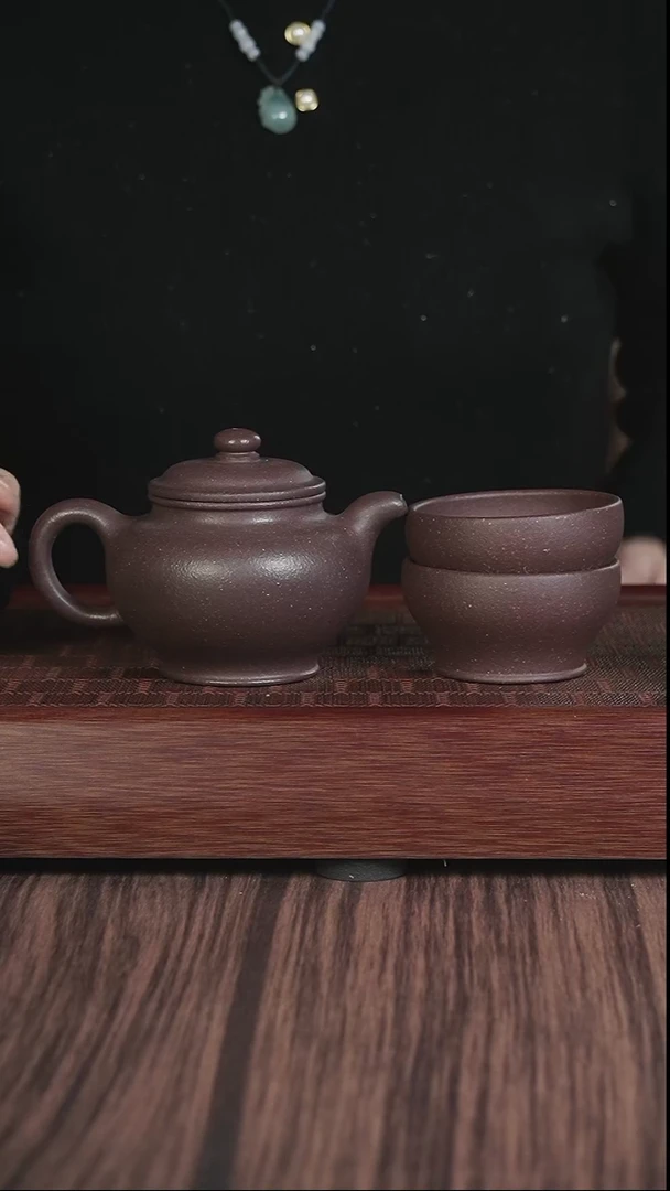 【闪购商品】紫砂茶壶CSL 掇只 天青+2个杯子 礼盒