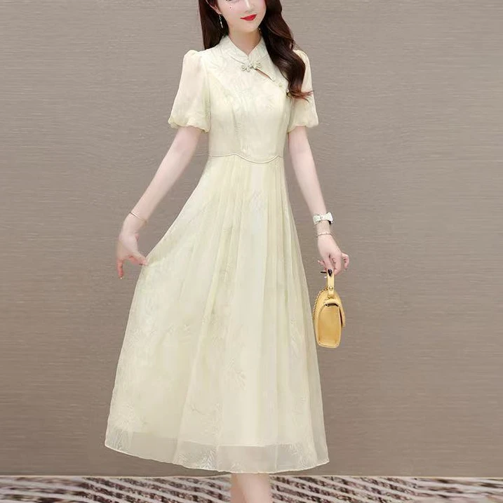 【当天发+运费险】新中式国风改良旗袍连衣裙女高端年轻气质HD266