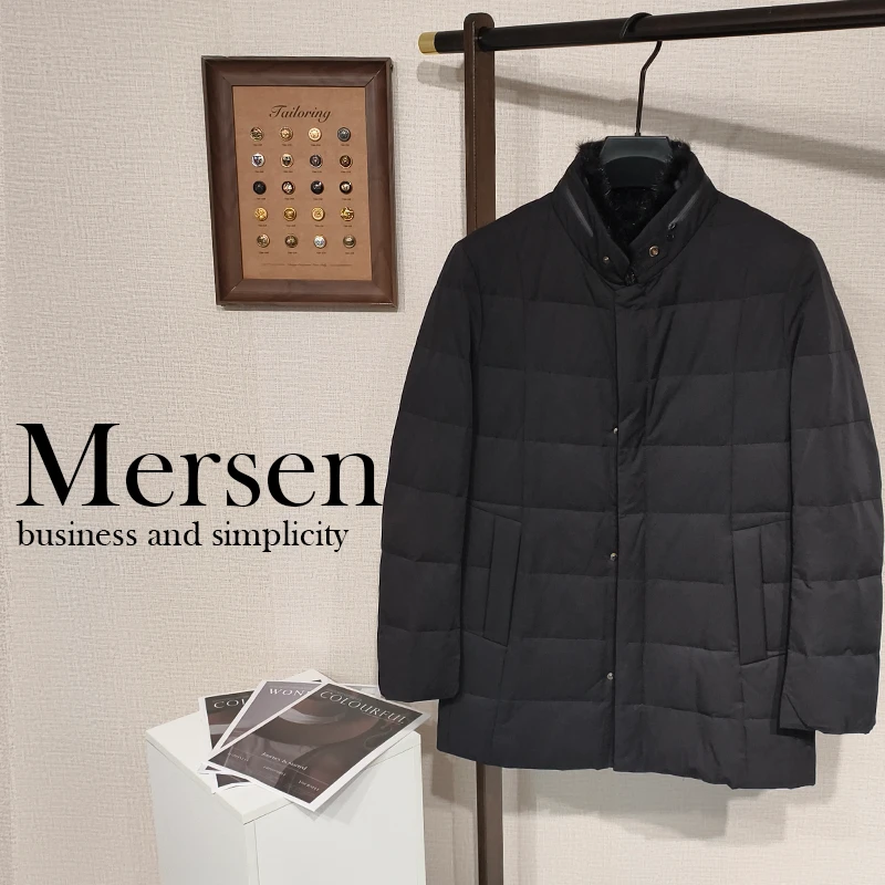 精品高端兔毛水貂领白鸭绒尼克服 78903