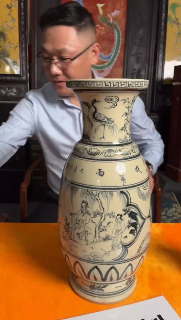 摆件陶景德镇流水40